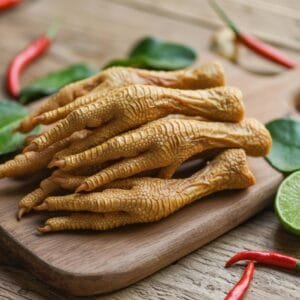 sun died chicken feet